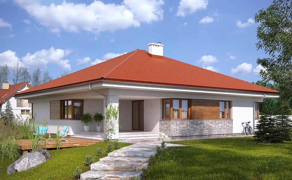 Domy z czerwonym dachem – piękne projekty i inspiracje dla Ciebie